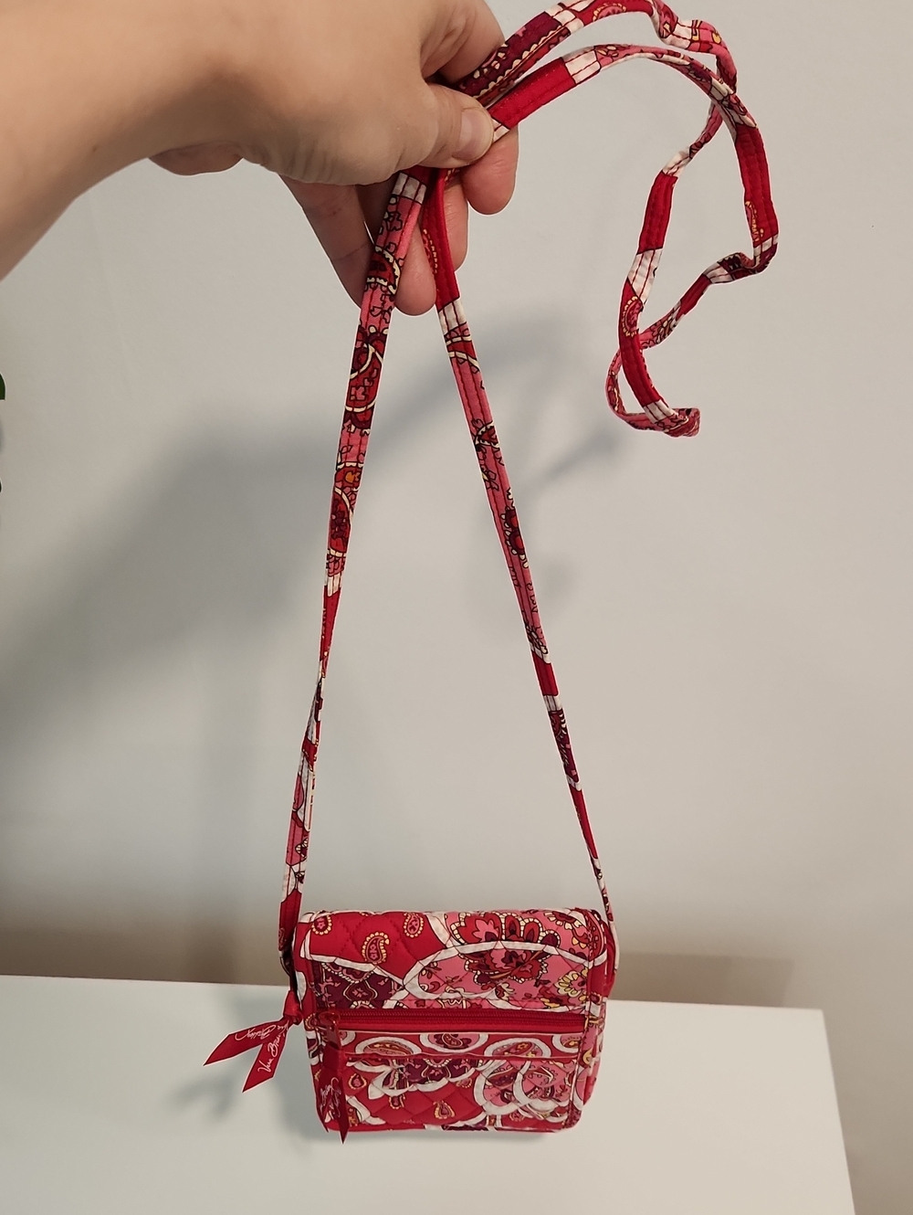 Vera Bradley Rosy Posies Mini Hipster Crossbody Small Purse - Picture 7 of 8